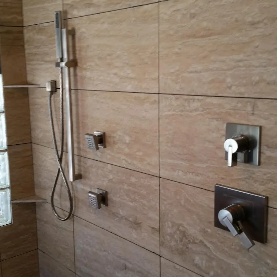 Shower fixture installation for Water Heater Installation in Stowe